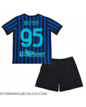 Inter Milan Alessandro Bastoni #95 Maglia Gara Casa Repliche 2025-26 Bambino